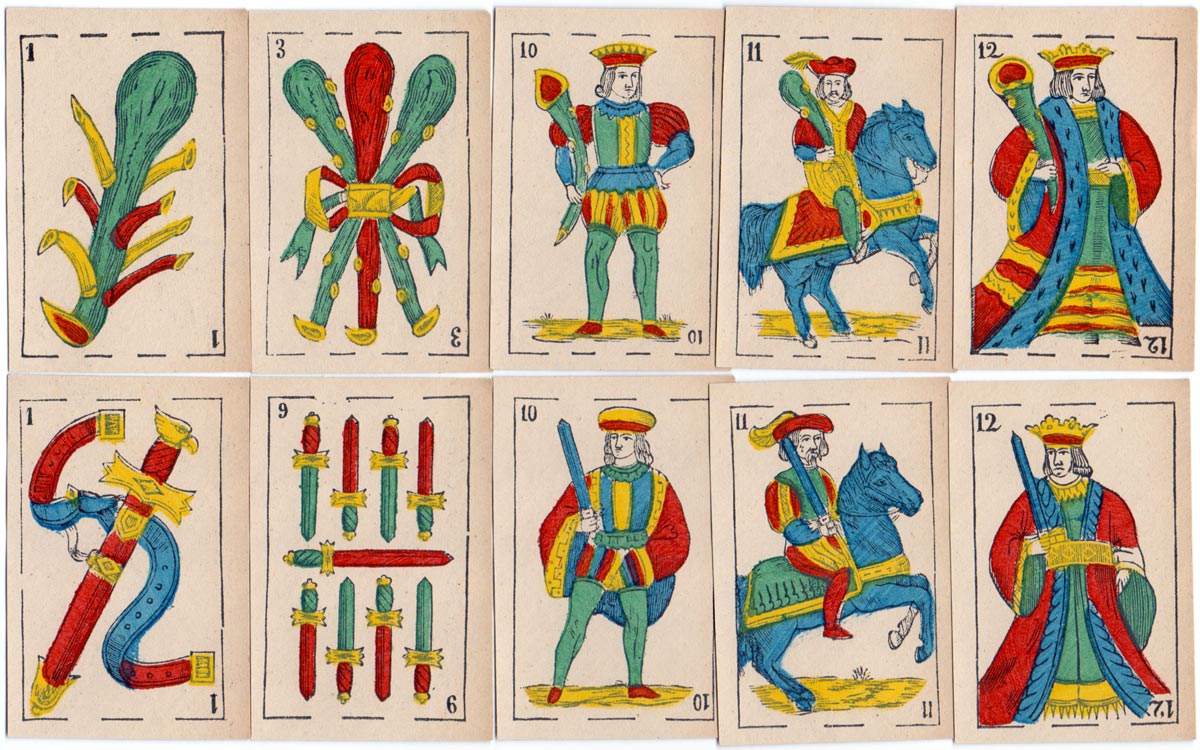 Anonymous Spanish-Suited Playing Cards, c.1875