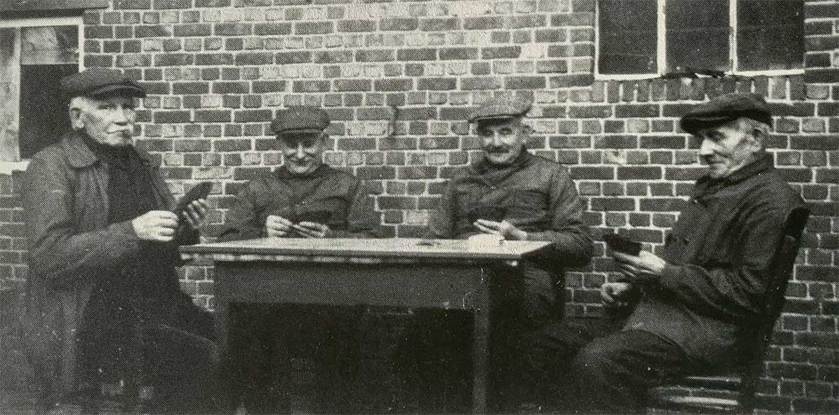 card players at Loenhout, c.1950s card players at Loenhout, c.1950s