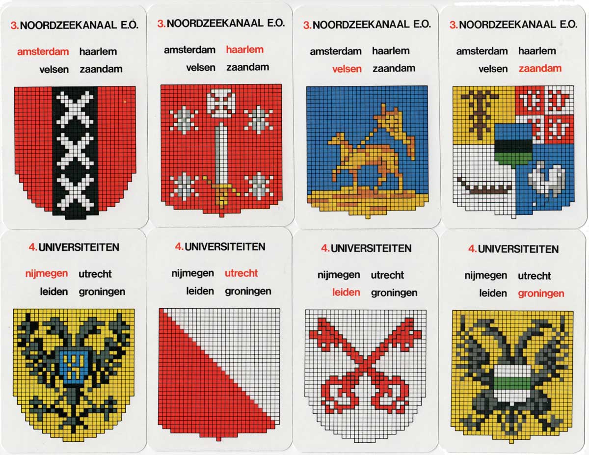 Nederlands Stedenkwartet needlepoint patterns by Permin, c.1970