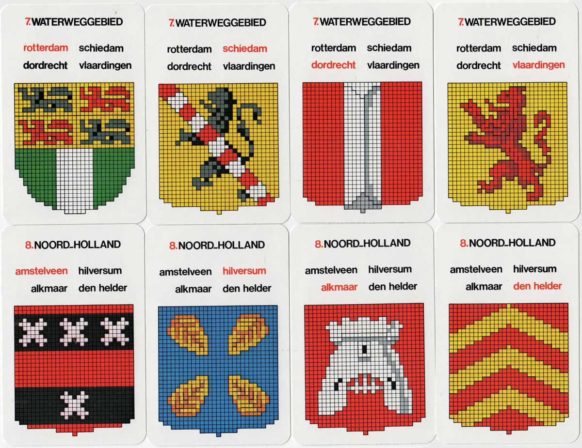 Nederlands Stedenkwartet needlepoint patterns by Permin, c.1970