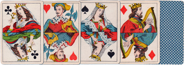 Dutch pattern playing cards by Daveluy, Bruges, c.1880