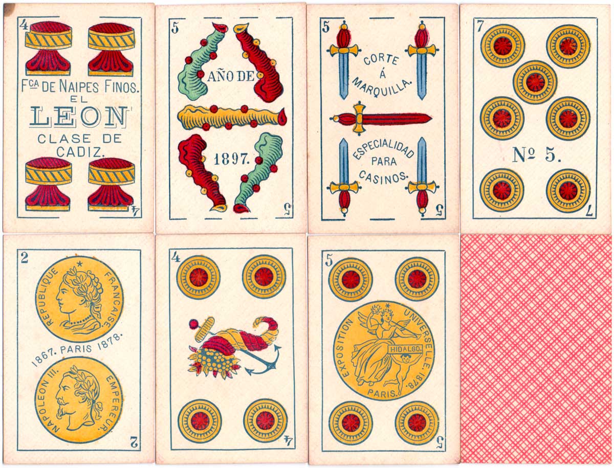 Fabrica de Naipes Finos ‘El Leon’, c.1898 Fabrica de Naipes Finos El Leon, c.1898
