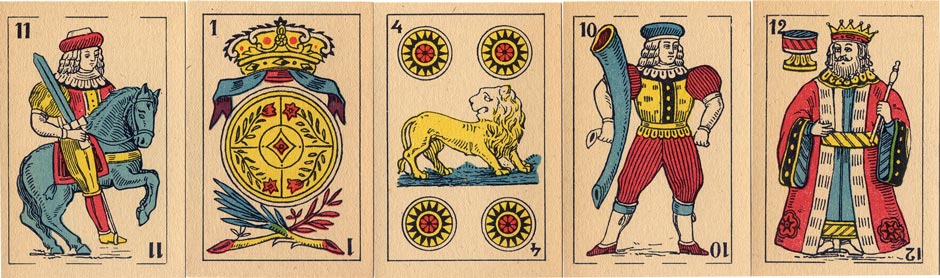 Spanish-suited Playing Cards manufactured by Van Genechten, c.1920. 