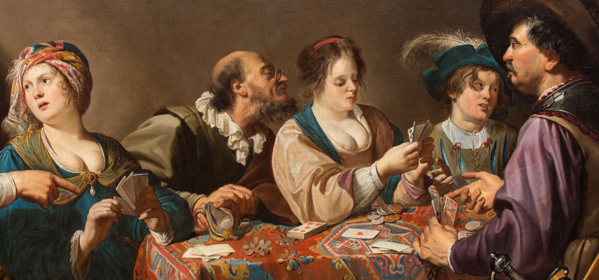 Card Players by Theodoor Rombouts