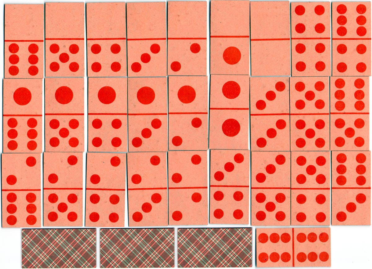 Domino Cards by Mesmaekers Frères, c.1890 Domino Cards by Mesmaekers Frères, c.1890