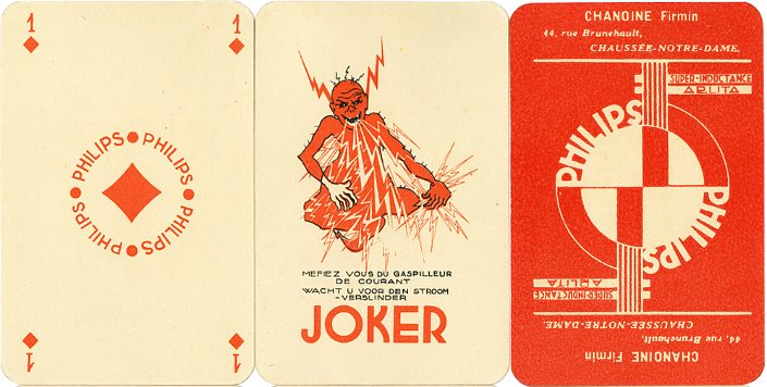 Philips 'Arlita' advertising playing cards made by Etabl. Mesmaekers Frères S.A., Belgium, 1925