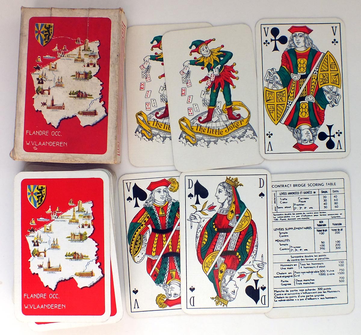 West Flanders Souvenir pack manufactured in Belgium by Mesmaekers, c.1950