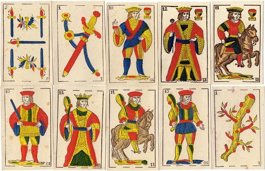 Mesmaekers Spanish-suited cards, c.1875