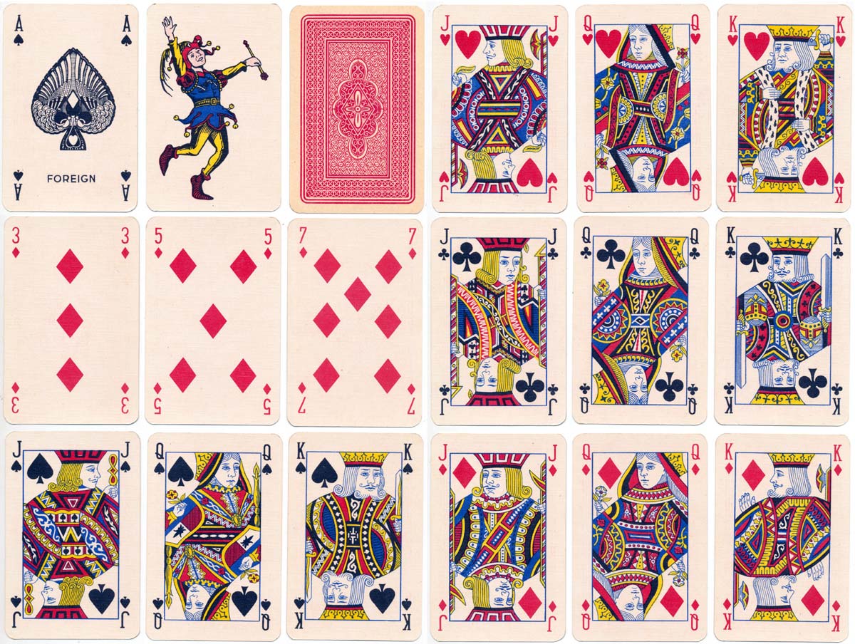 Abbey Playing Cards by La Turnhoutoise, 1950s Abbey Playing Cards by La Turnhoutoise, 1950s