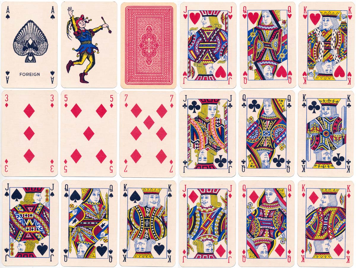 Abbey Playing Cards by La Turnhoutoise, 1950s