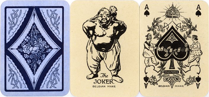 'Dilkhus' playing cards manufactured by A. Van Genechten, Belgium, 1922