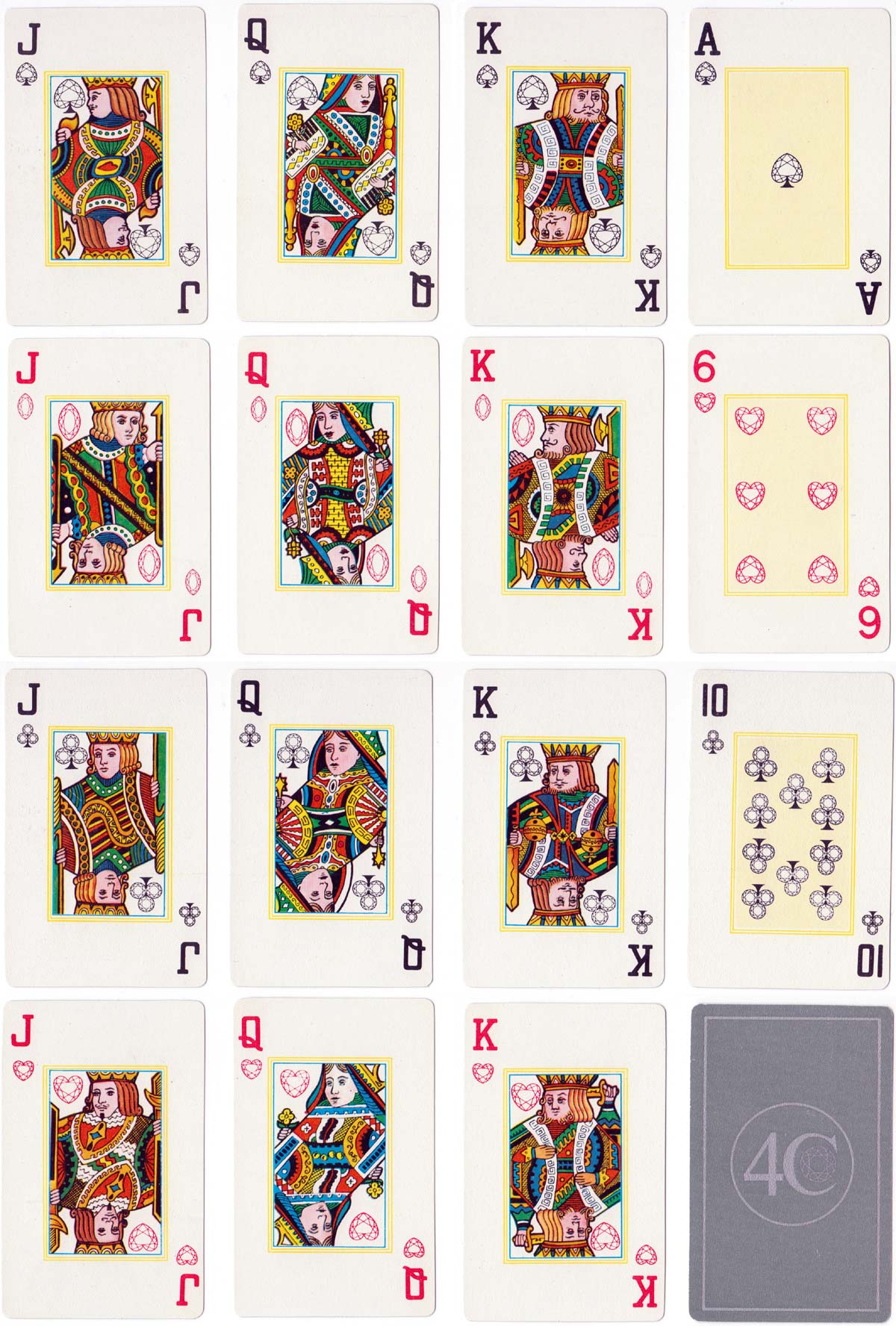 4C Gemstone playing cards for De Beers, 1988