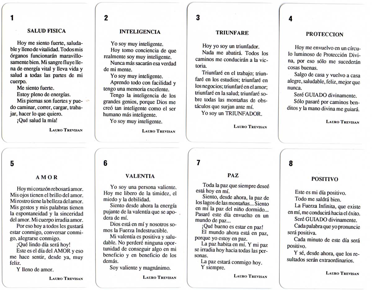 “Tarjetas de la Felicidad” published by Lauro Trevisan, 2001 “Tarjetas de la Felicidad” published by Lauro Trevisan, 2001
