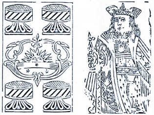 woodcut cards by the Real Fábrica de Cartas de Jogar c.1811-1818