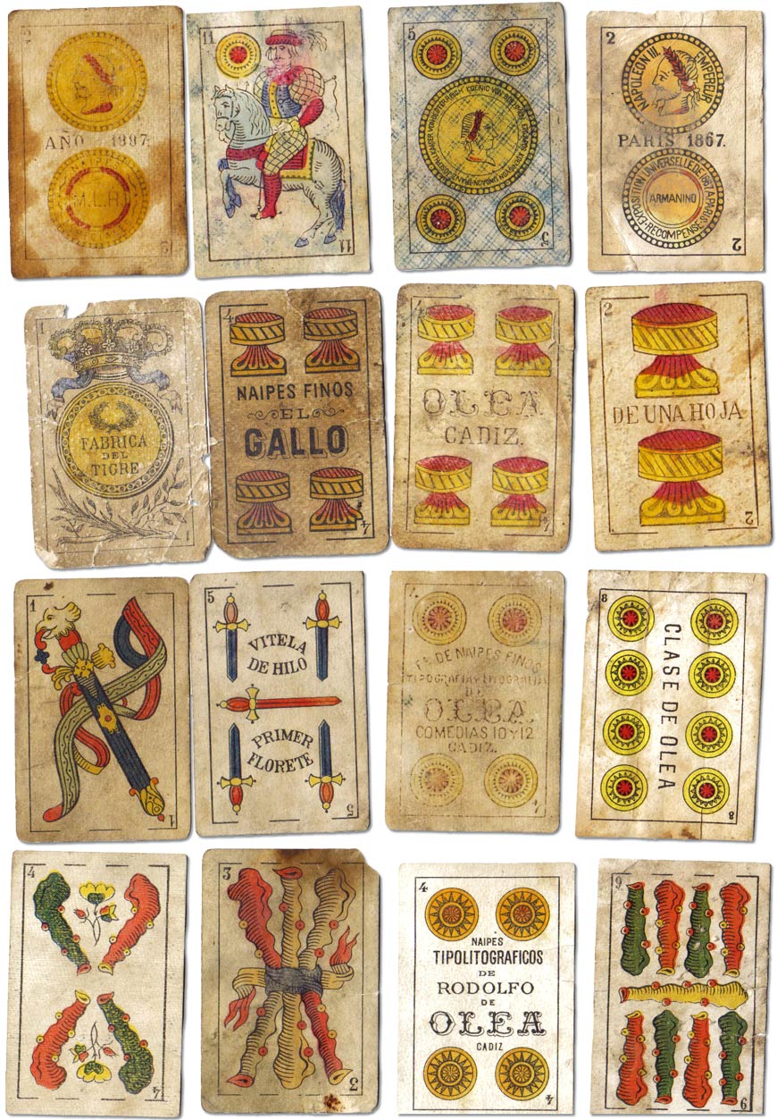 Playing cards recovered from saltpetre workers from Northern Chile, 1850-1940