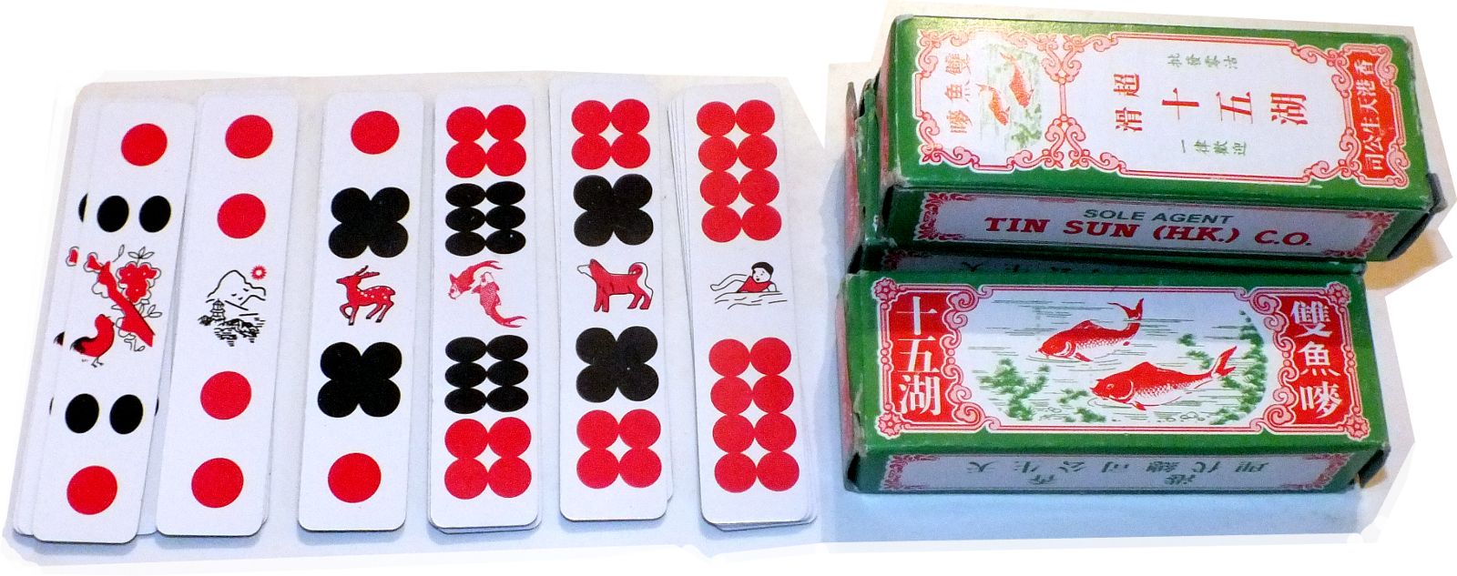 Chinese Domino playing cards imported into Hong Kong