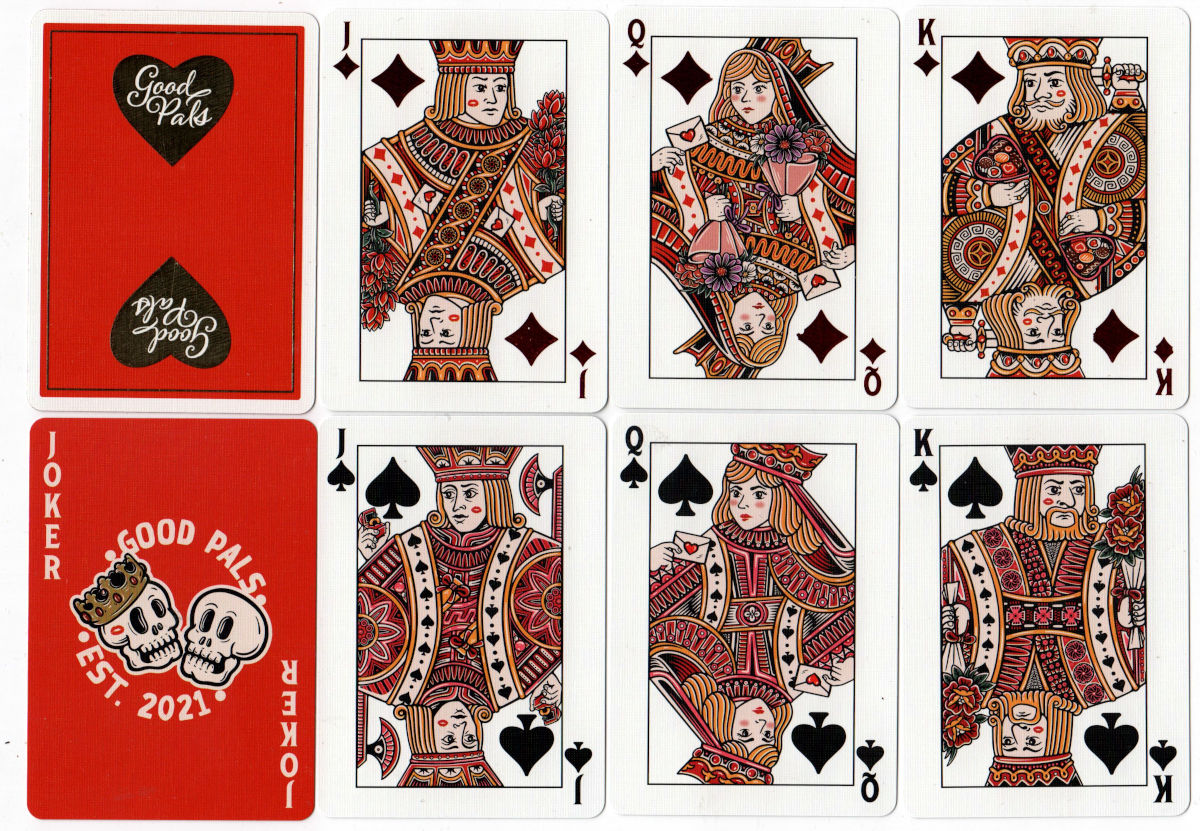 Good Pals Valentine’s playing cards designed by Dewo Shalahuddin and produced for Good Pals by Ezra Card, China, 2026