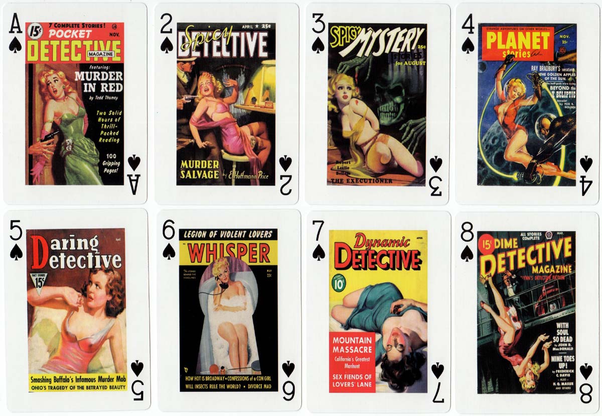 Classic Pulp Pin-Up playing cards from China, c.2010