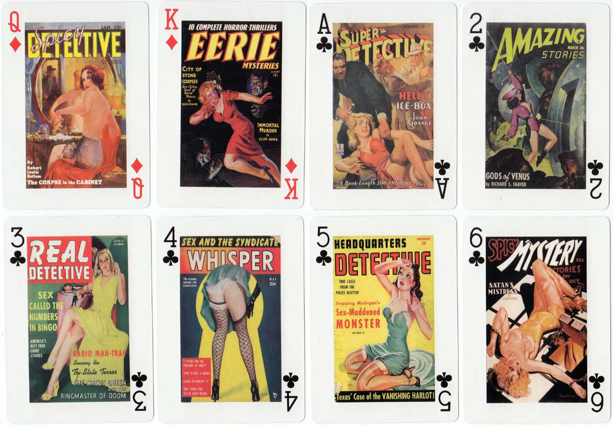 Classic Pulp Pin-Up playing cards from China, c.2010