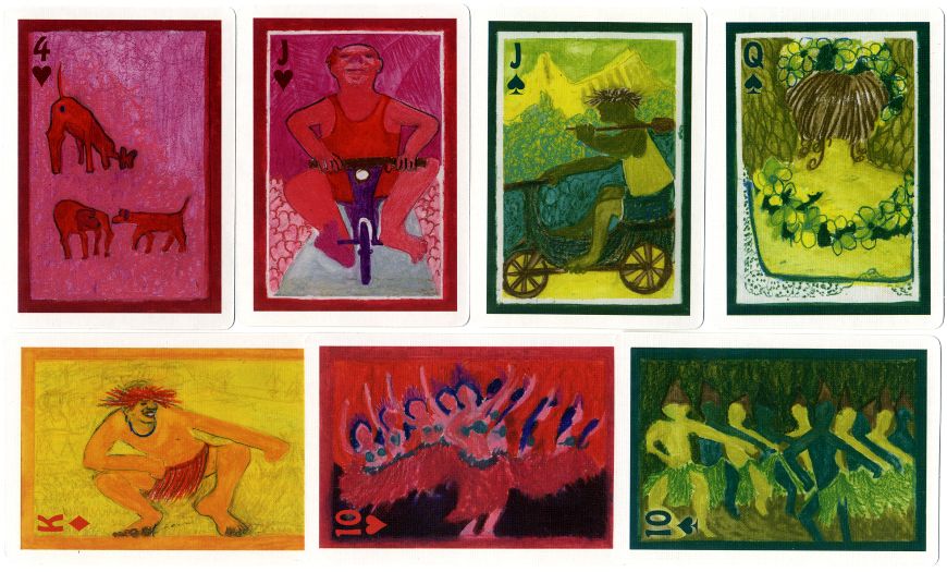 Patia Te Pere - The Big Deal Cook Islands Souvenir Playing Cards by Joan Gragg Patia Te Pere - The Big Deal Cook Islands Souvenir Playing Cards by Joan Gragg