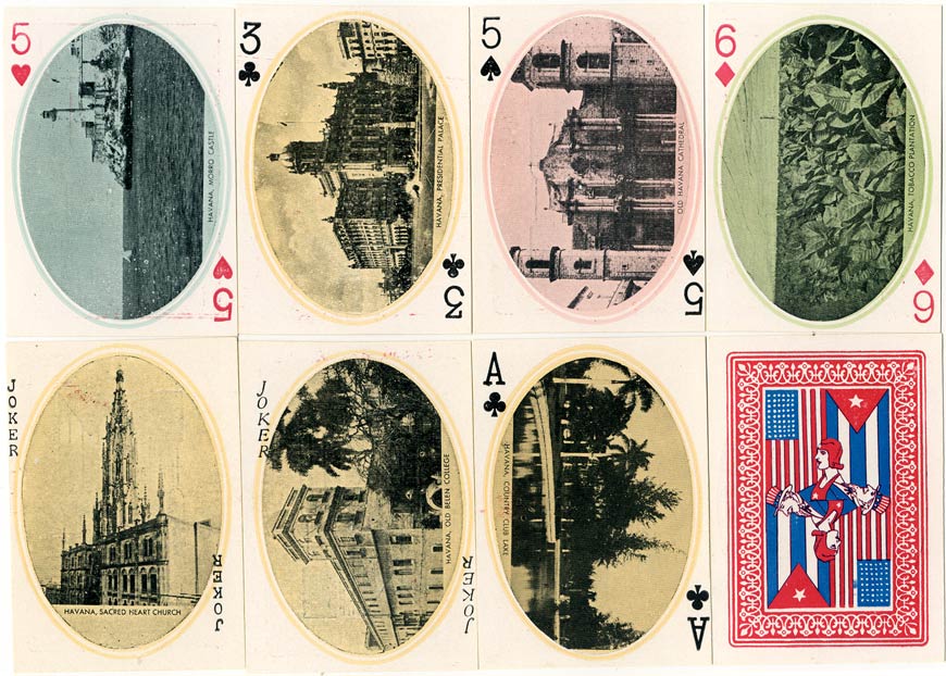 Souvenir of Cuba playing cards pulished by Romo & Kredi, c.1930