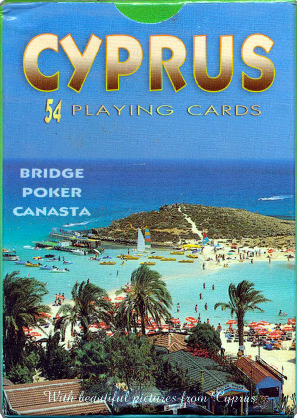 Cyprus Souvenir playing cards published by Editions Michalis Toubis S.A., 1998