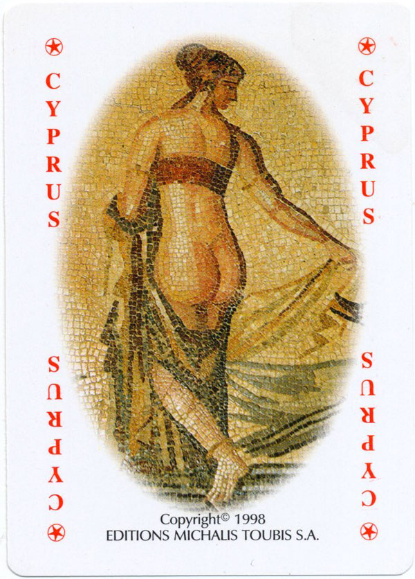 Cyprus Souvenir playing cards published by Editions Michalis Toubis S.A., 1998