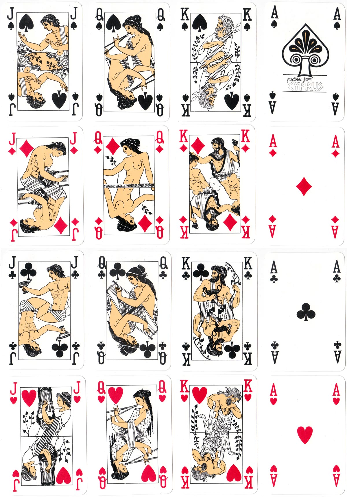 Cyprus souvenir playing cards