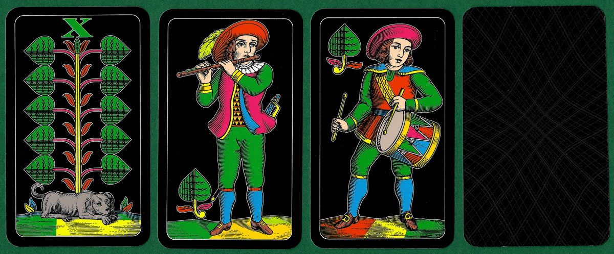 Antracit Prager Single-headed playing cards manufactured by ABOne, Czech Republic, 2020