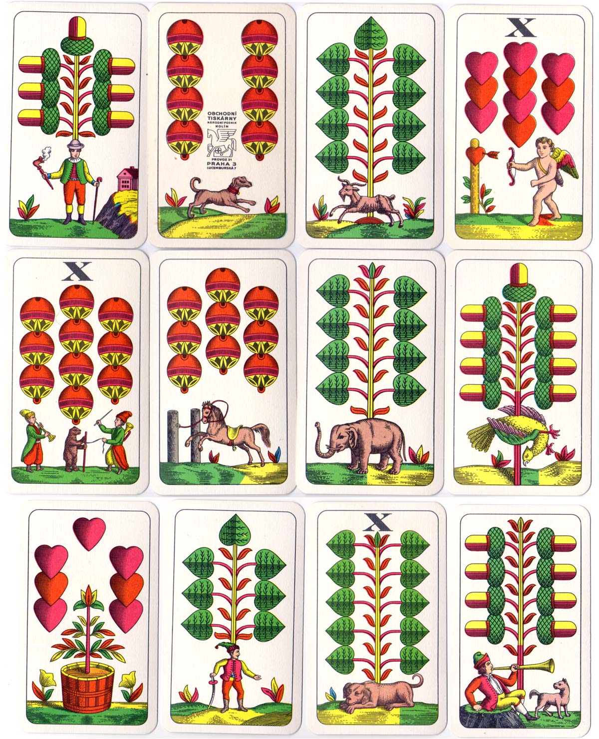 Bohemian or Prager pattern, Obchodní Tiskárny, Czechoslovakia, c.1970 Bohemian or Prager pattern, Obchodní Tiskárny, Czechoslovakia, c.1970