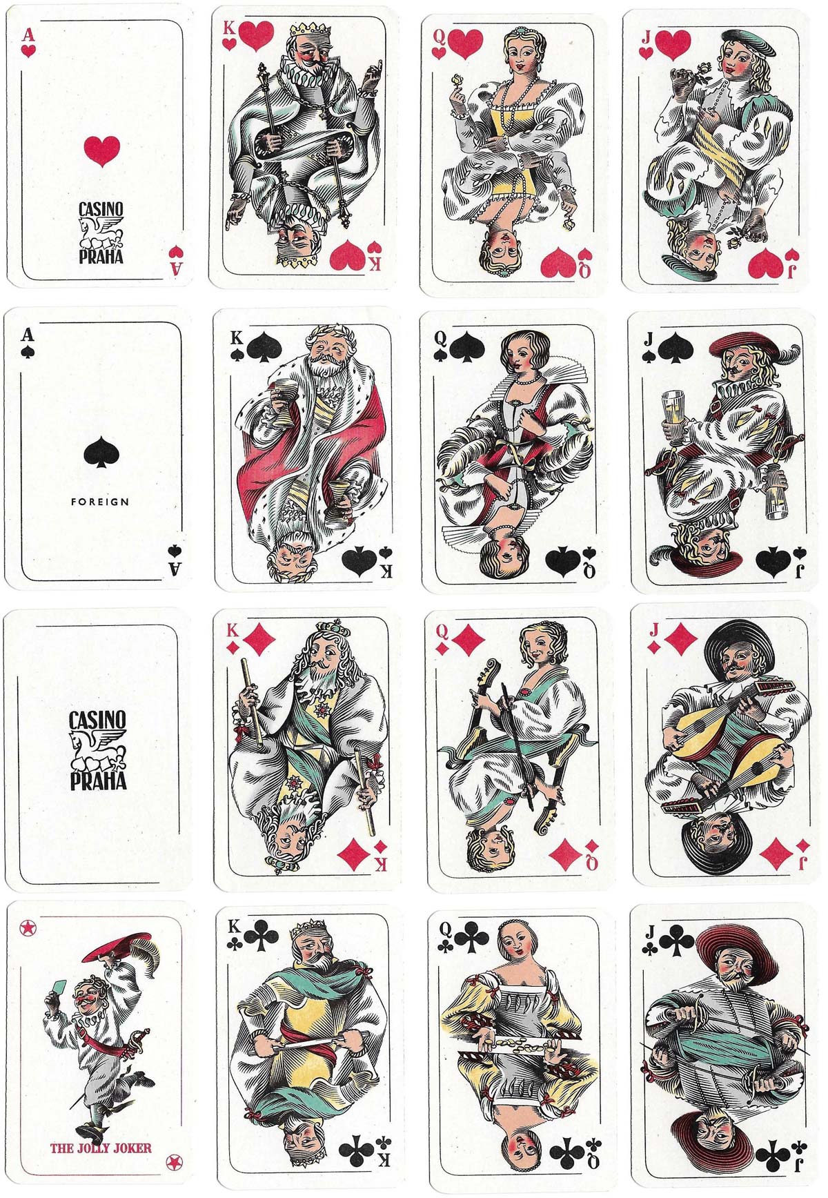 Patience playing cards No.140 published by Obchodni Tiskarny of Prague Patience playing cards No.140 published by Obchodni Tiskarny of Prague