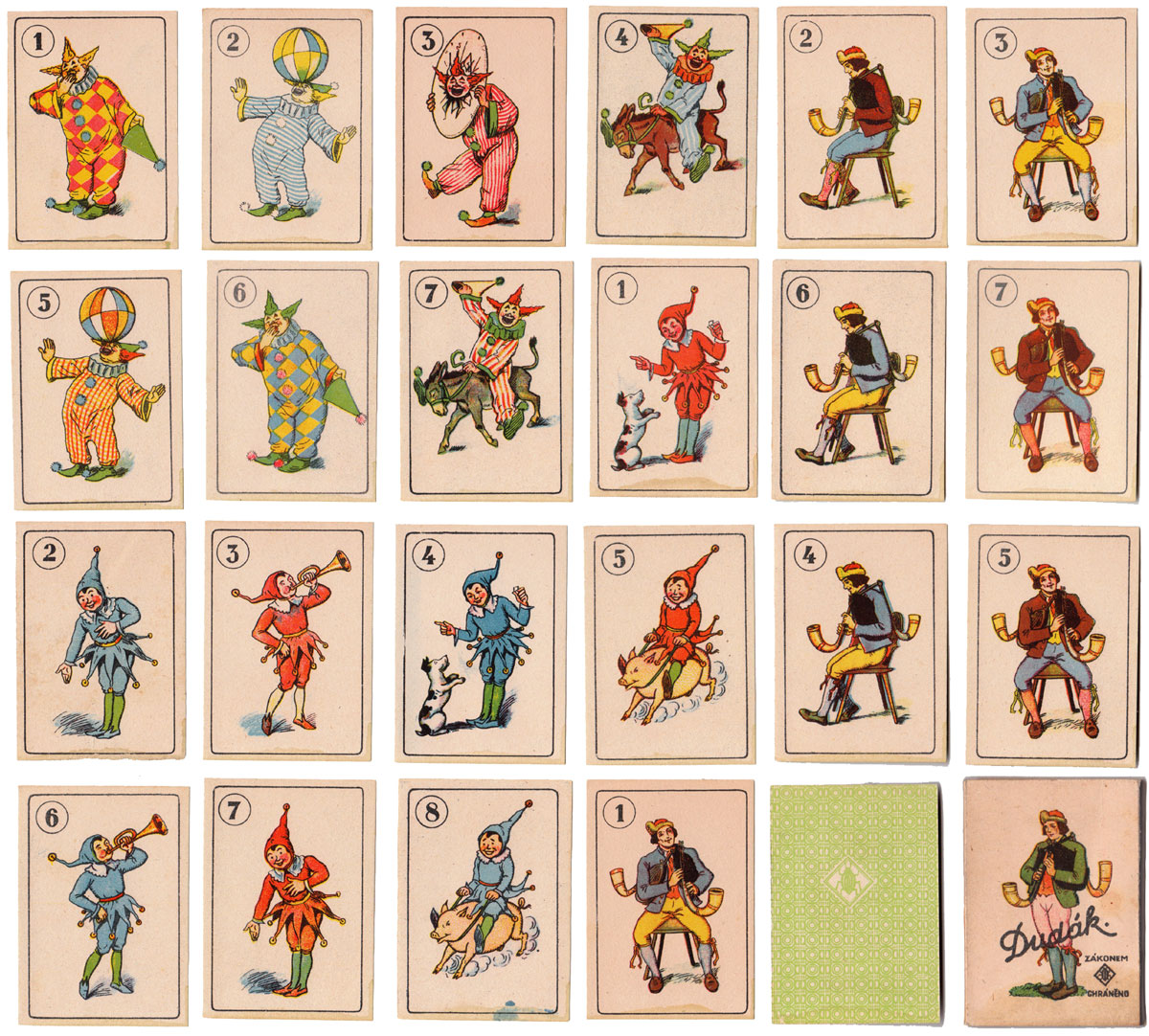 Dudák card game made in Czechoslovakia