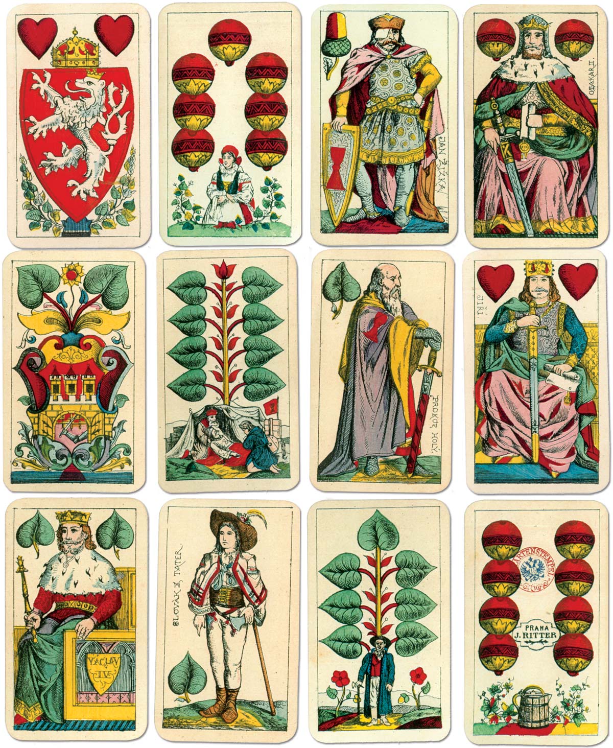 Czech Hussite Deck, 1895