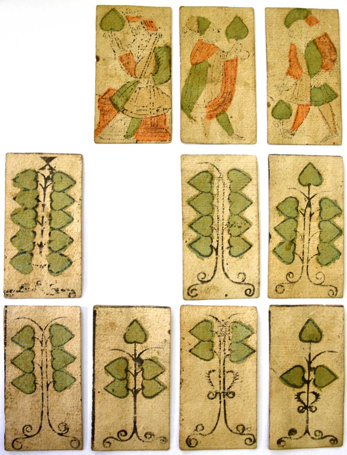 Bohemian playing cards of the German type manufactured by Georg Kapfler and dated 1611 Bohemian playing cards of the German type manufactured by Georg Kapfler and dated 1611