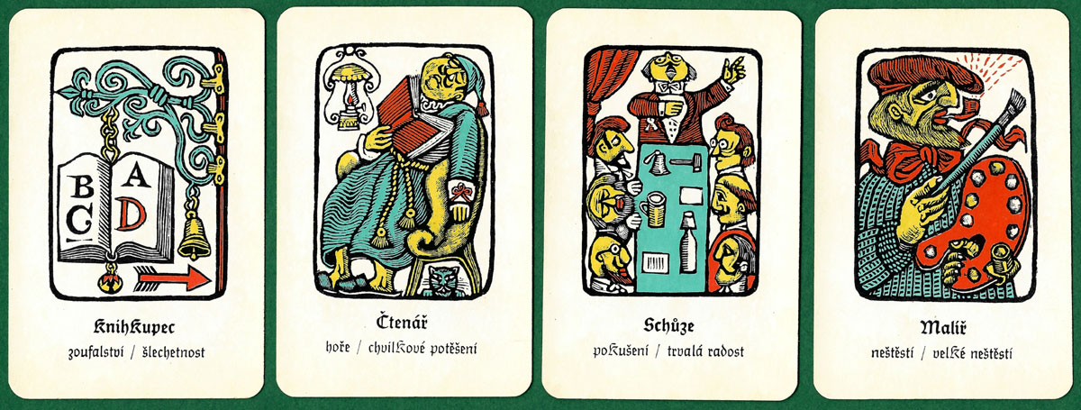 Zdeněk Mézl's Fortune Telling cards published by Mladá Fronta in 1967