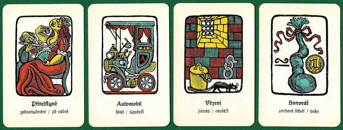 Zdeněk Mézl's Fortune Telling cards published by Mladá Fronta in 1967
