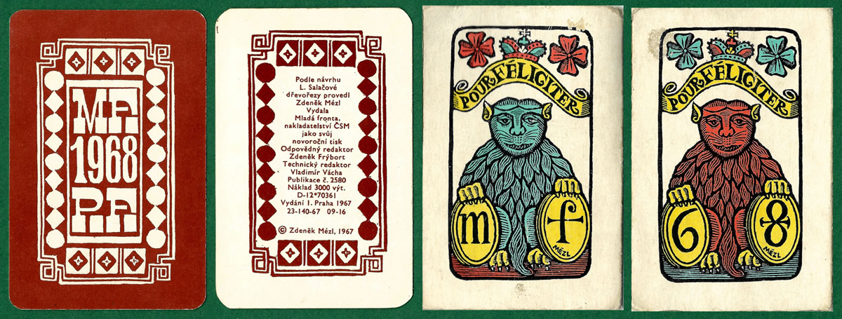 Zdeněk Mézl's Fortune Telling cards published by Mladá Fronta in 1967