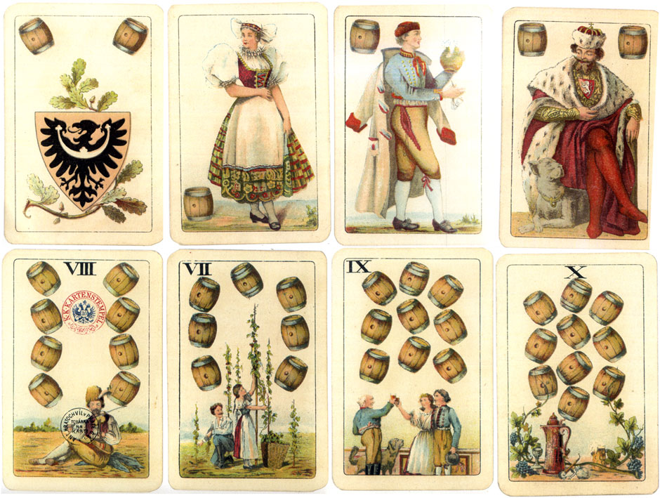 19th Century Czech Nationalistic playing-cards designed by Emanuel Neumann, c.1895