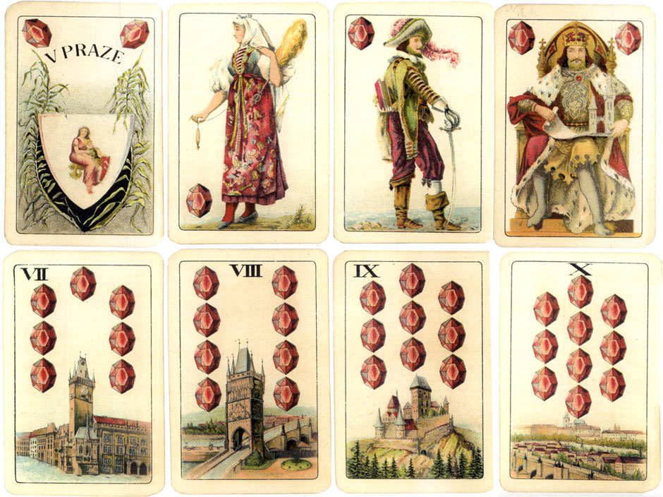 19th Century Czech Nationalistic playing-cards designed by Emanuel Neumann, c.1895