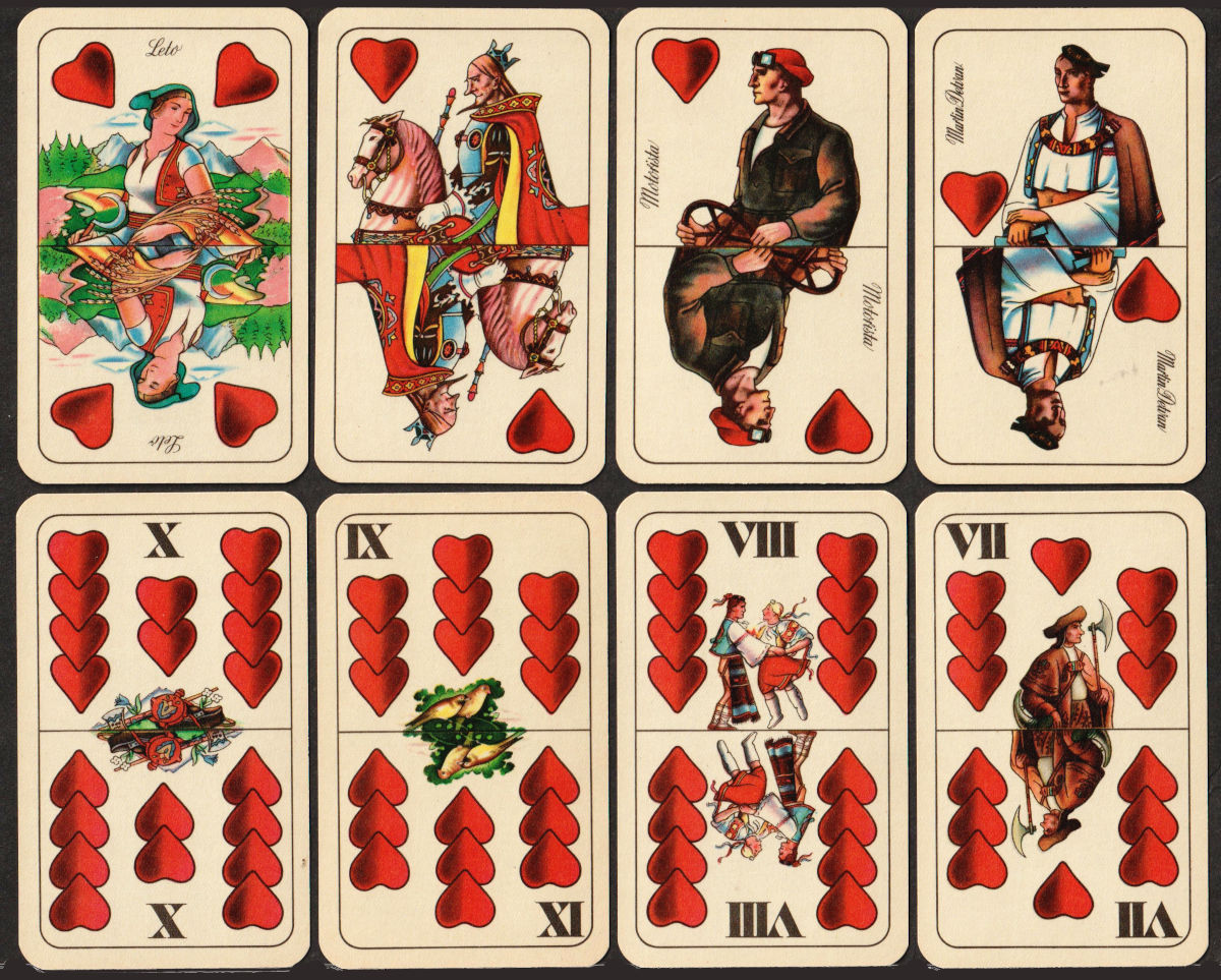 Four Seasons pattern made in Czechoslovakia by Obchodni Tiskárny, Prague, 1957