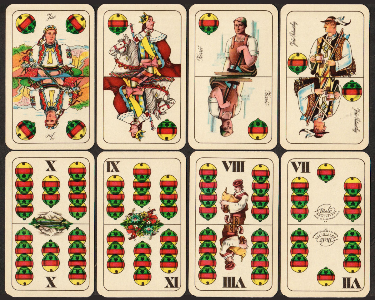 Four Seasons pattern made in Czechoslovakia by Obchodni Tiskárny, Prague, 1957