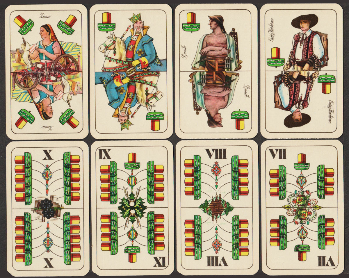 Four Seasons pattern made in Czechoslovakia by Obchodni Tiskárny, Prague, 1957