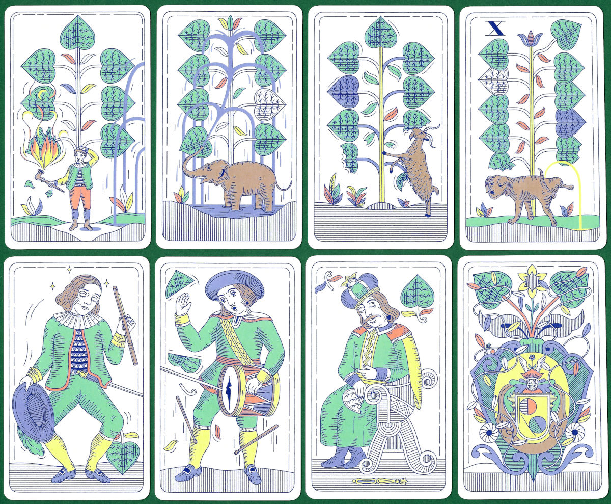 Přiznej Barvu deck designed by Anna Niklová, manufactured by Niklová/Schlichter, Czech Republic, 2022