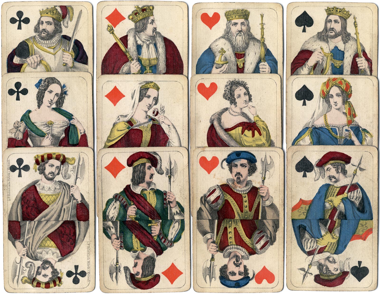 playing cards by L. P. Holmblad c.1840