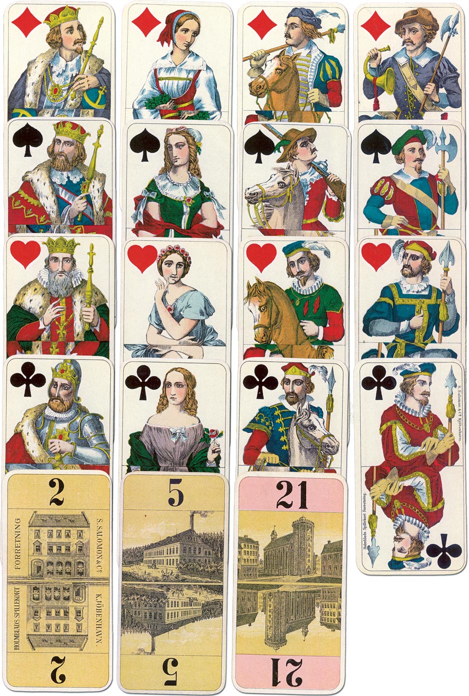 Tarok cards published by S. Salomon & Co., Kjøbenhavn, c.1906