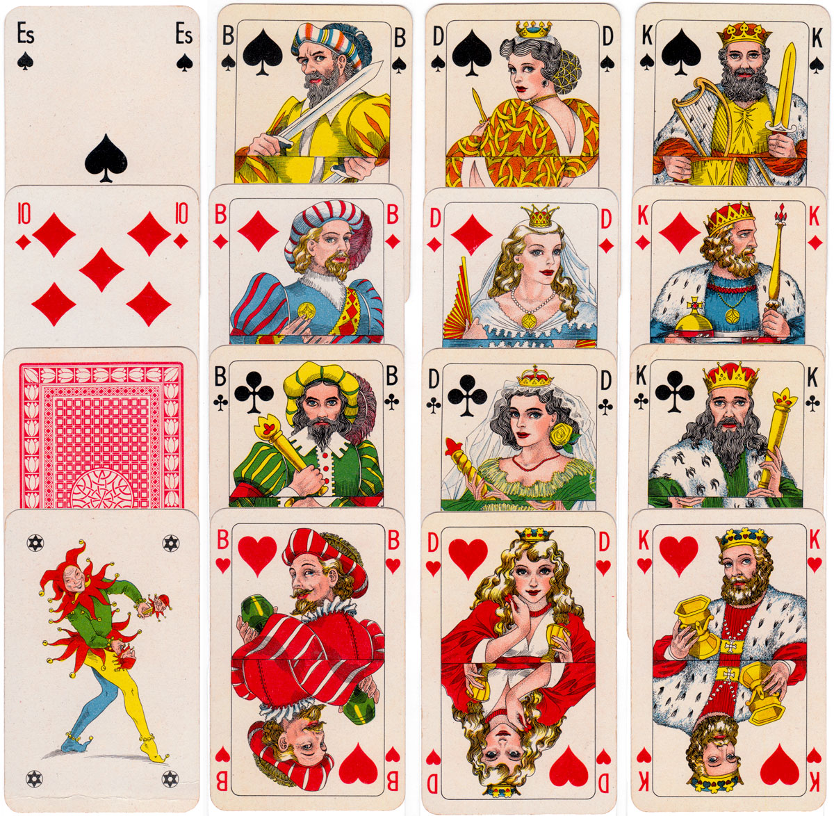 Warburg’s Danske playing cards published by Aktieselskabet Emil Jensen, København, 1944