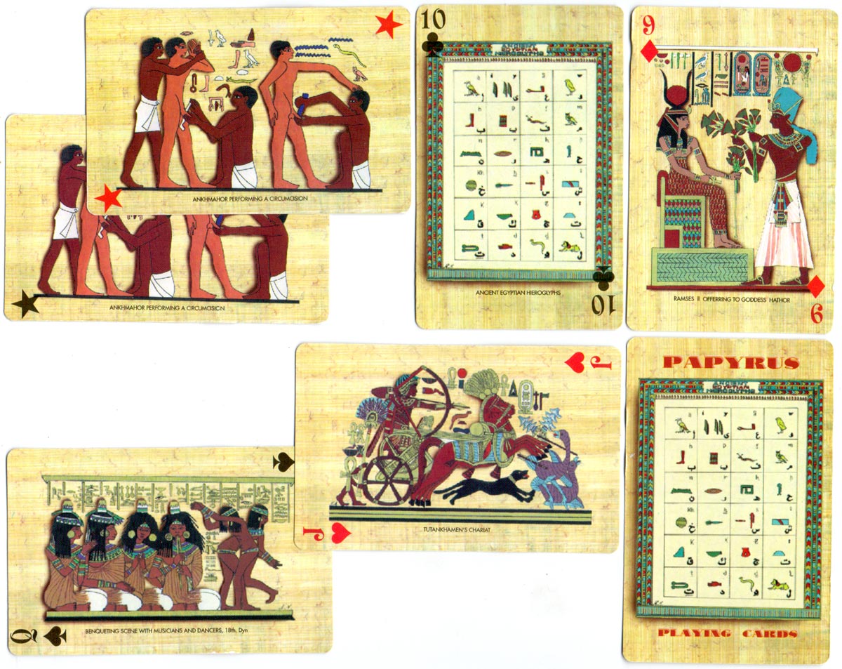 Egyptian ‘Papyrus’ playing cards