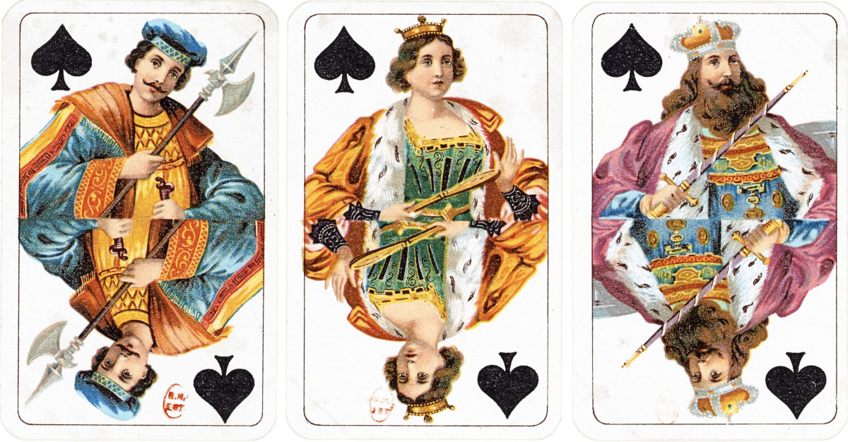 Fantasy double-ended cards printed by Weilin & Göös, Helsinki, late 19th/early 20th-century. Bibliothèque nationale de France