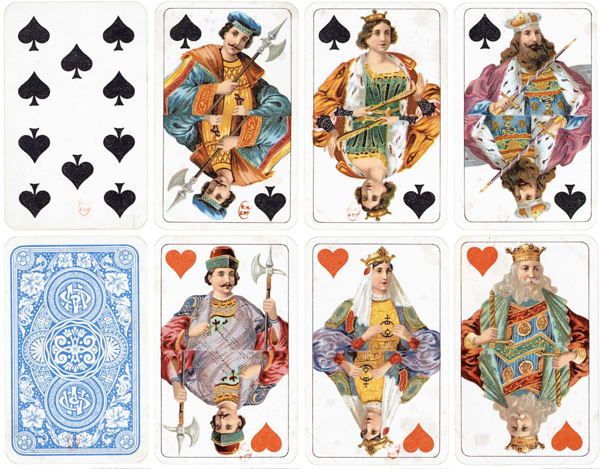 Fantasy double-ended cards printed by Weilin & Göös. Helsinki, late 19th/early 20th-century. Bibliothèque nationale de France