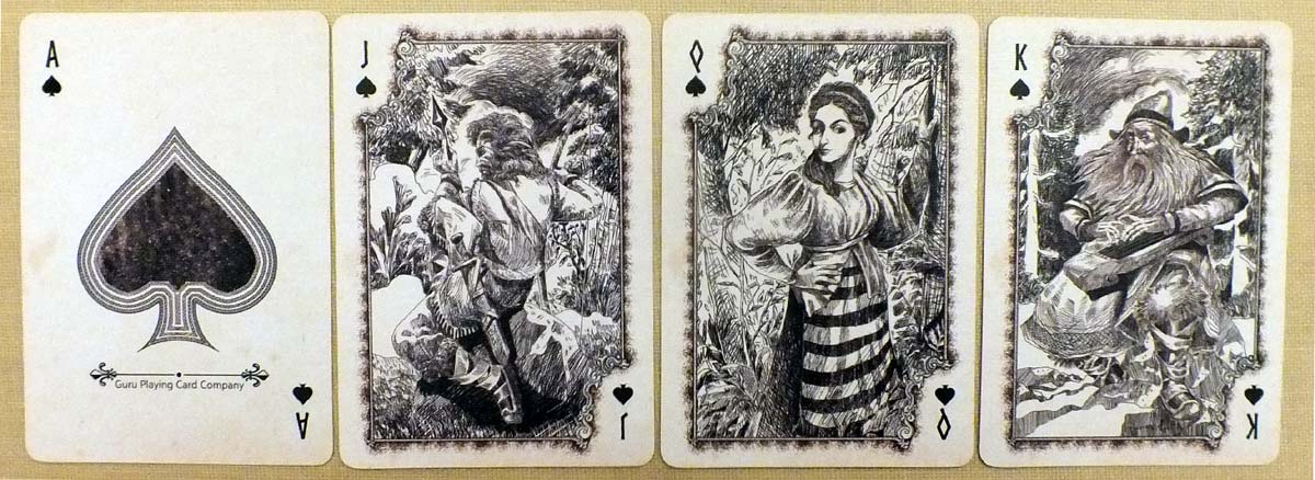 Kalevala playing cards deck by Sunish Chabba, 2018